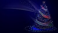 Weihnachtsbaumerleuchtung