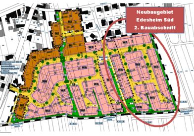 Neubaugebiet in Edesheim Plan